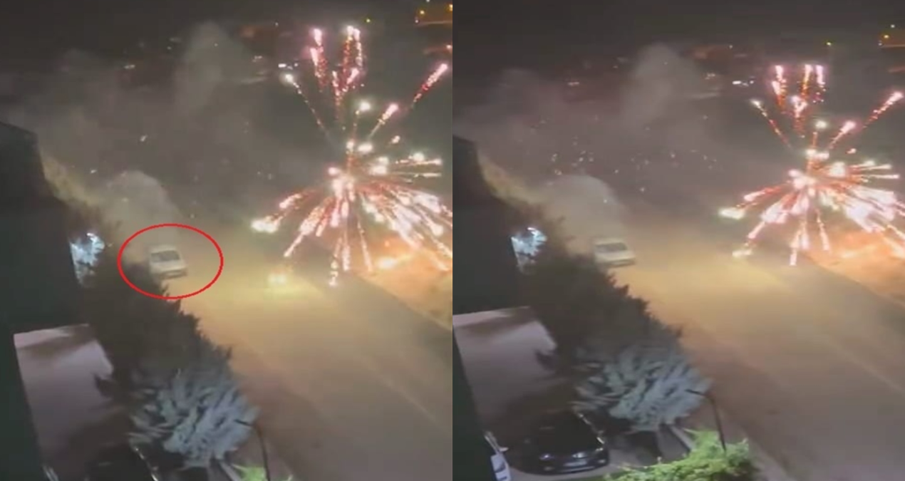 aractan atilan havai fisek felaketi dogurdu o anlar kamerada yFKugcMg